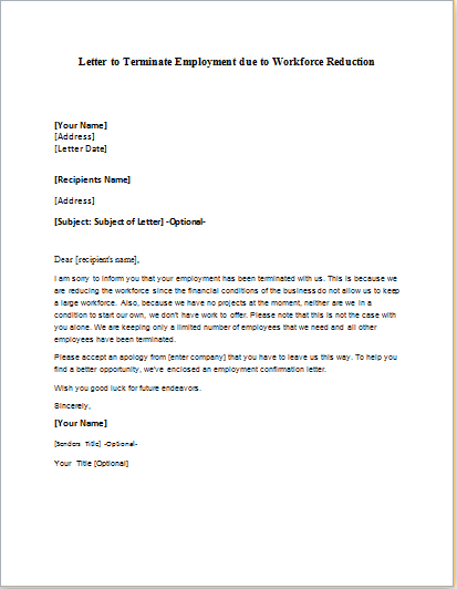 Order Custom Essay Online Letter Of Employment Termination