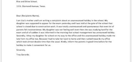 Complaint Letter About Unprofessional Behavior Writeletter2 Com