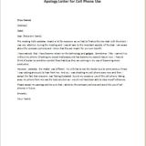 Apology Letter for Excessive Cell Phone Use | writeletter2.com