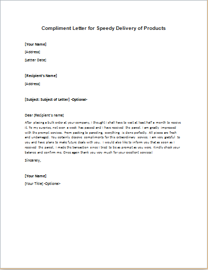 Writing compliments examples picture