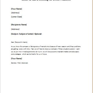 Sample letter requesting a meeting with the minister image