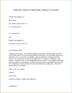 Letter For Pay Raise from writeletter2.com