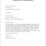 Complaint Letter for Damaged Product | writeletter2.com