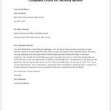 Complaint Letter for Bad Security System | writeletter2.com