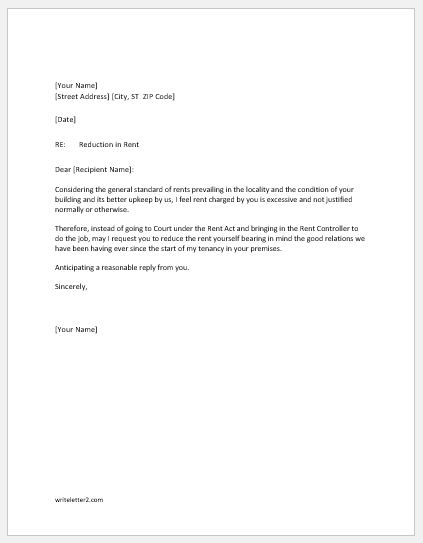 Rental Application Rejection Letter from writeletter2.com