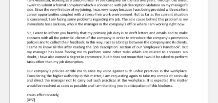 Complaint Letter Against Clerk Overlooked Receipt | Download