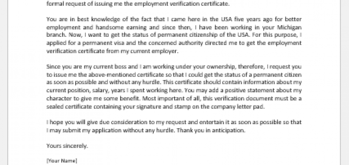 Rental Verification Letter Template 