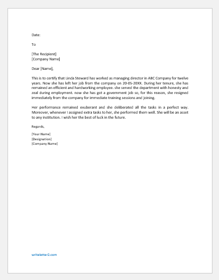 10 Clearance Letter Templates For Various Reasons Download 1675