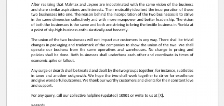 Letter to Confirm New Policies Implementation | FREE Letters